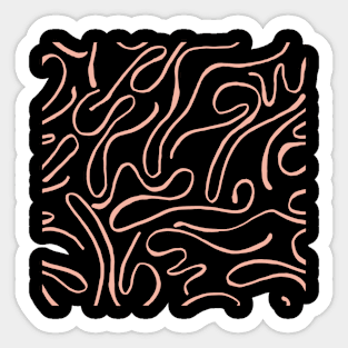 Abstract Lines And Soft Colors Sticker